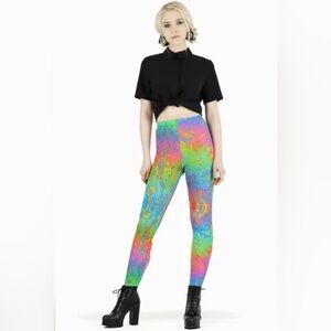 Blackmilk Multicolor Swirl Leggings